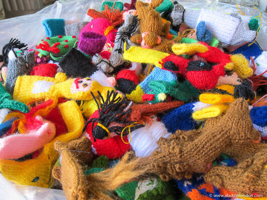 Finger puppets at the Mercado Indio, Lima, Peru