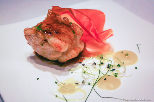 Monkfish at Ametsa Restaurant in London