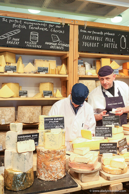 Neal's Yard Dairy at Borough Market in London