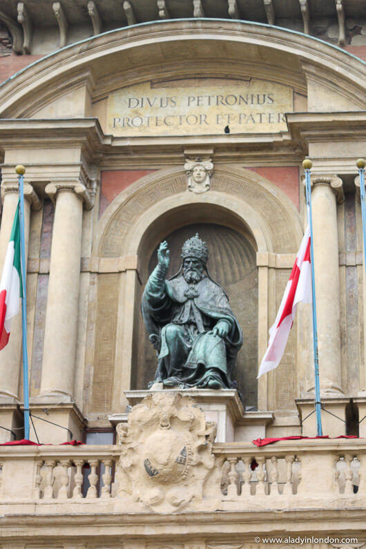 Piazza Maggiore in Bologna, Italy