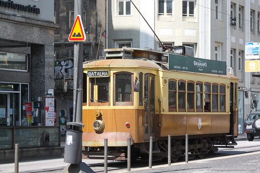 Vintage Tram in Porto