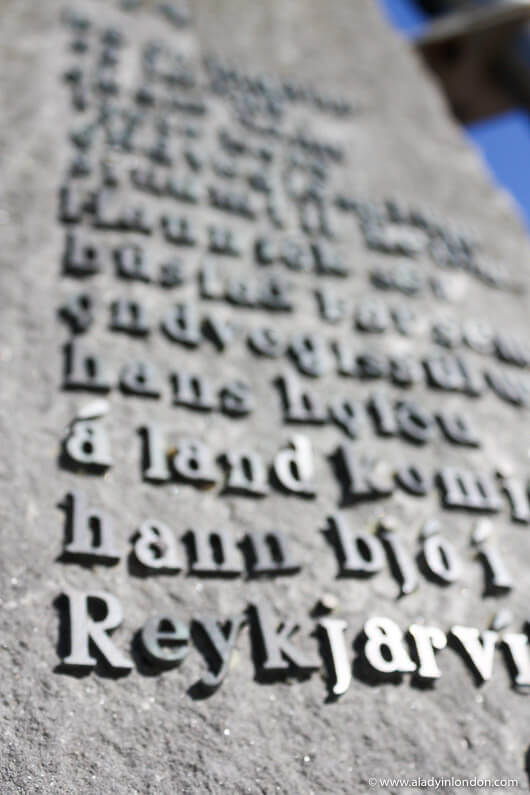 Sign in Reykjavik, Iceland