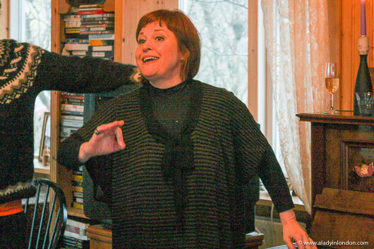 Icelandic singer Sigrun Hjalmtysdottir in her home in Reykjavik, Iceland