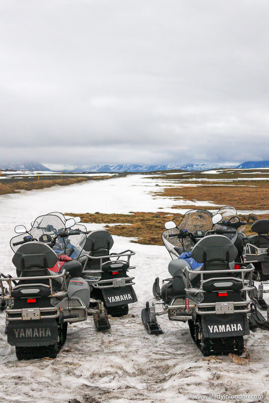 Snowmobiling in Iceland