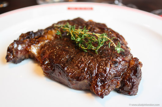 Steak at MASH restaurant in Denmark