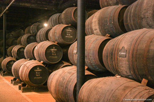 Port barrels in Vila Nova de Gaia