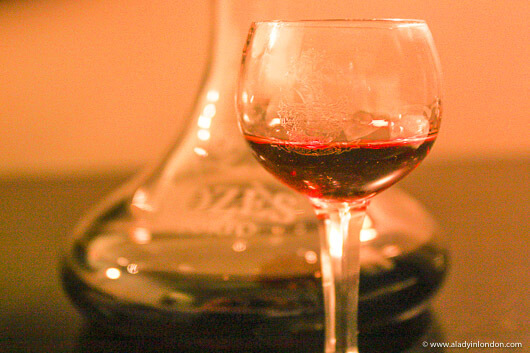 Glass of port wine in Vila Nova de Gaia, Portugal