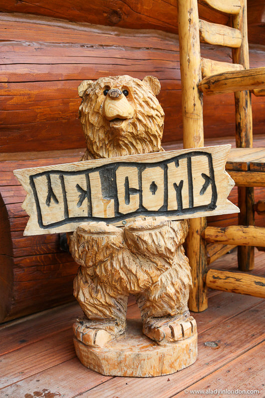 Welcome Sign in Big Sky, Montana