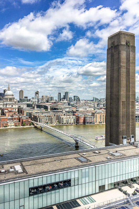 View of London Landmarks from Tate Modern