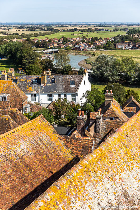 View of Rye, East Sussex from the Bell Tower of St Mary's Church