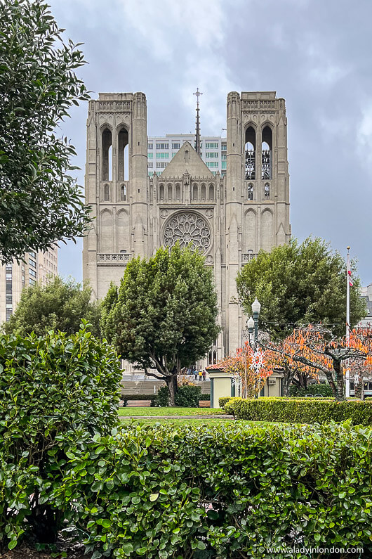 Grace Cathedral on Nob Hill in San Francisco