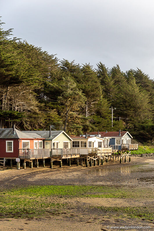 Houses on Tomales Bay. California