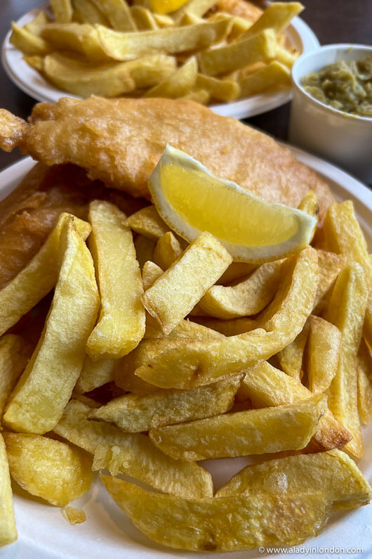 Fish and Chips The Real Food Cafe in Tyndrum, Scotland