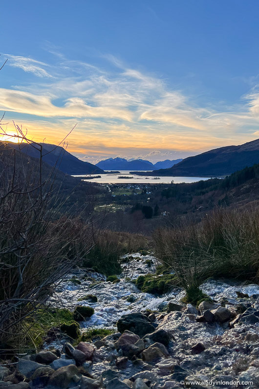 Loch Leven Sunset in Scotland