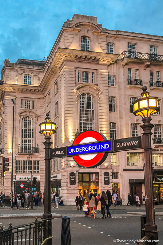 Piccadilly Circus Tube Station, London