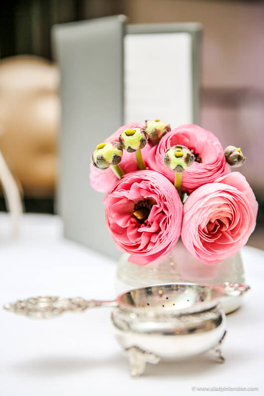 Afternoon tea table in London