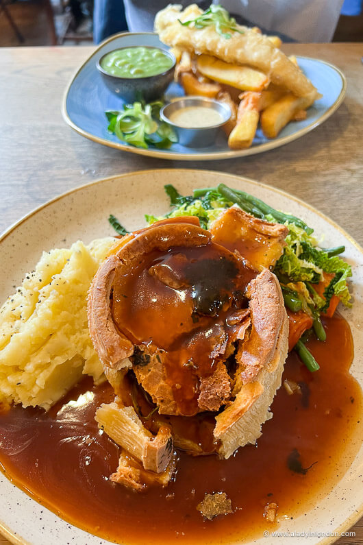 Sunday roast in England