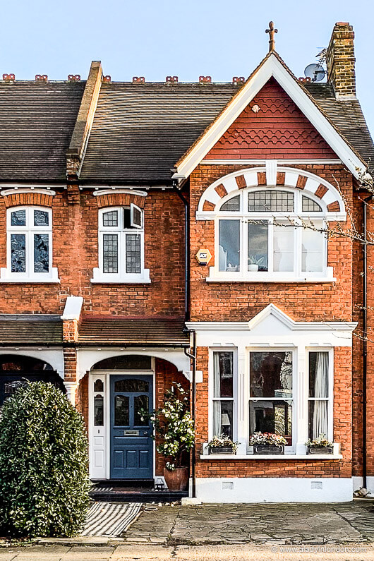 Dulwich house with a blue door