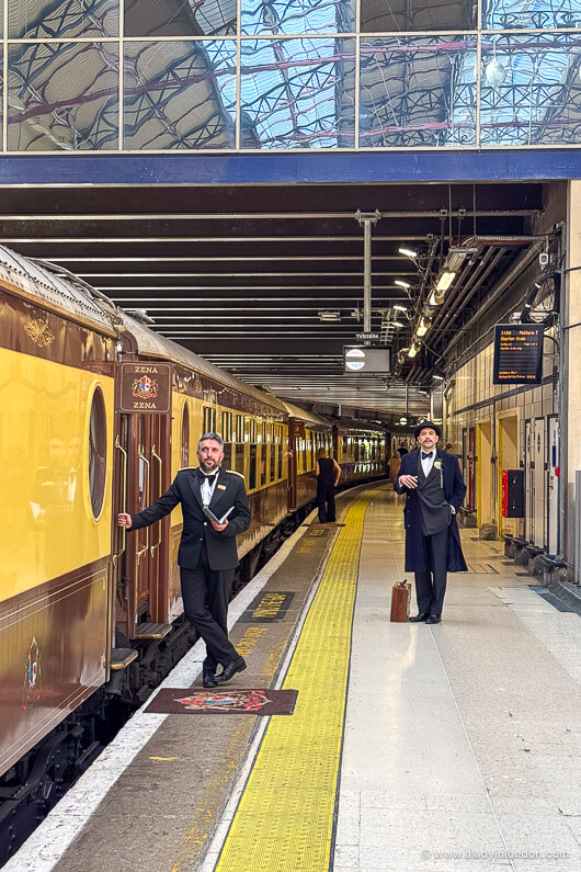 British Pullman train in Victoria station