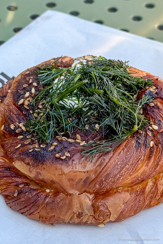 Danish pastry with dill