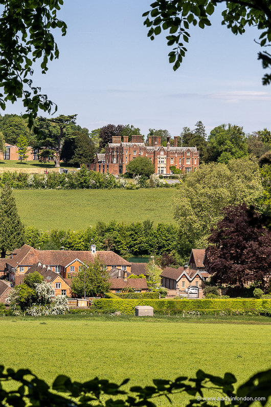View of Latimer Park Farm and Latimer House