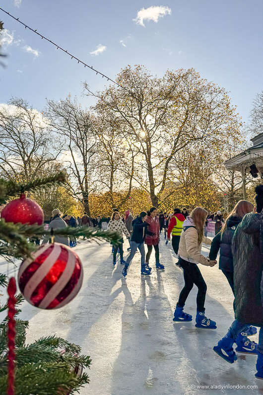 Ice Skating Rink at Winter Wonderland in London