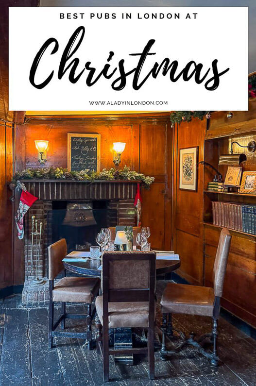 Christmas pubs London