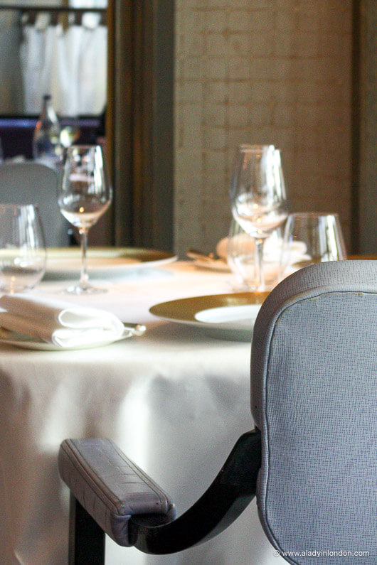 London restaurant table