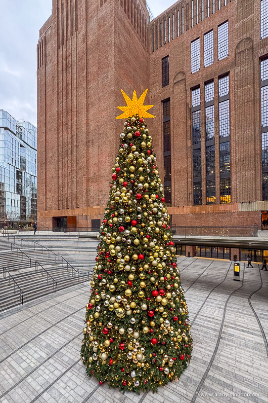Battersea Power Station Christmas tree