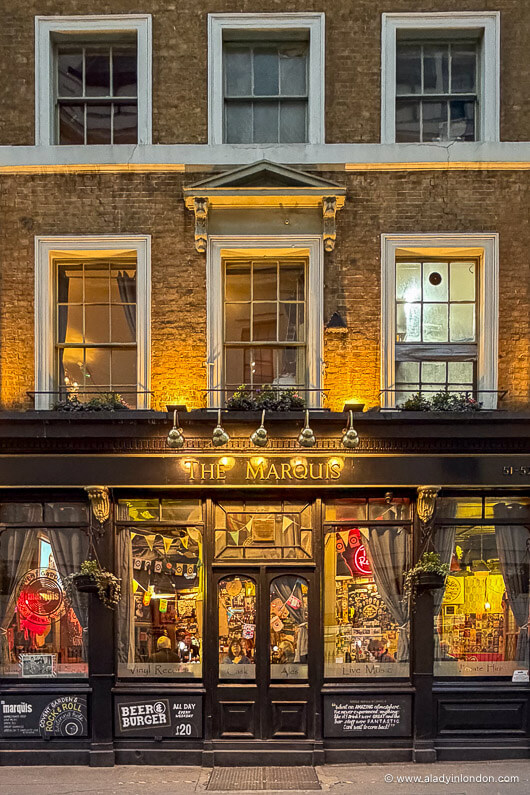 Covent Garden pub facade