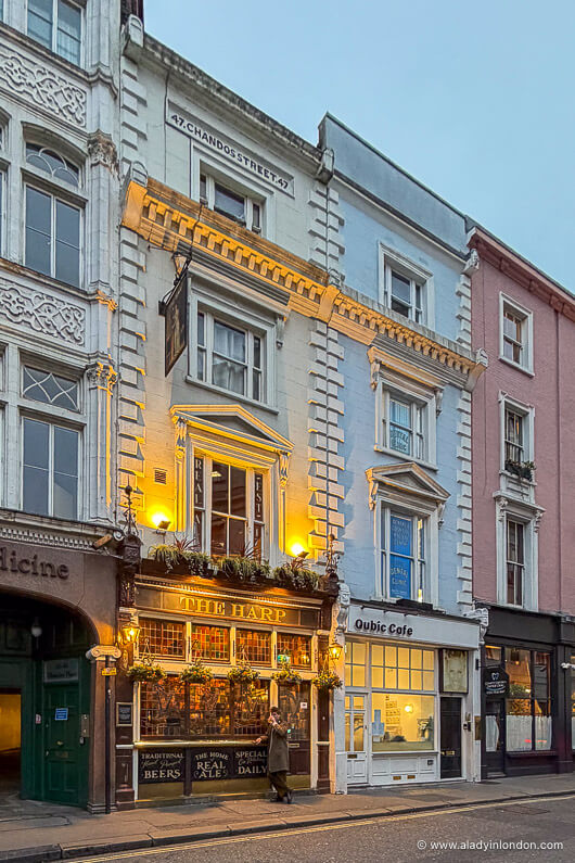 Pub facade in Covent Garden