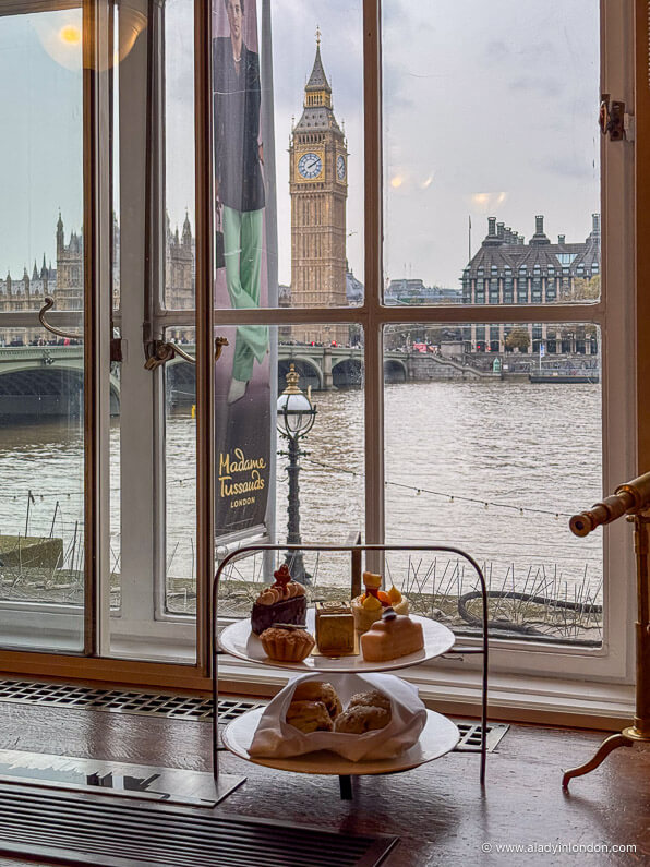 Big Ben view from afternoon tea