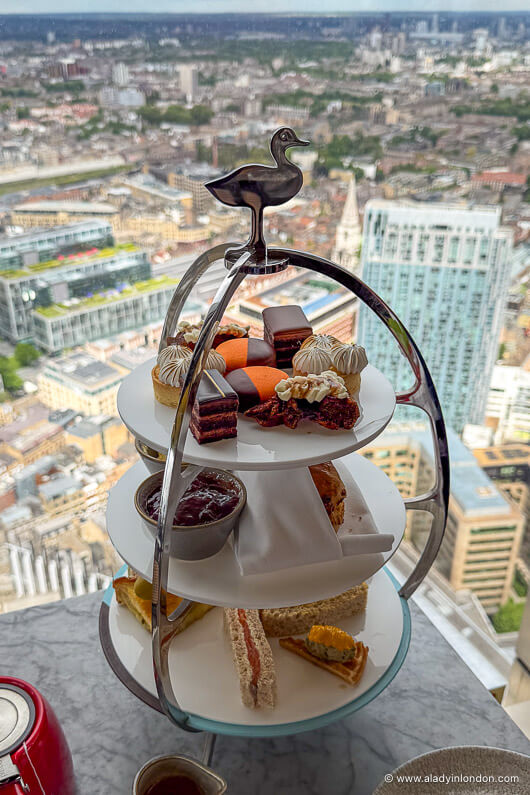 London afternoon tea view
