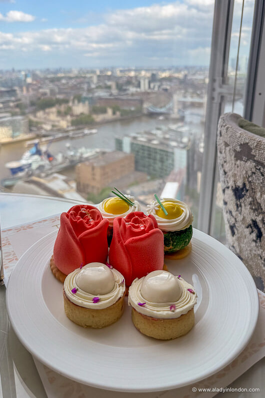 Pastries with a view of London